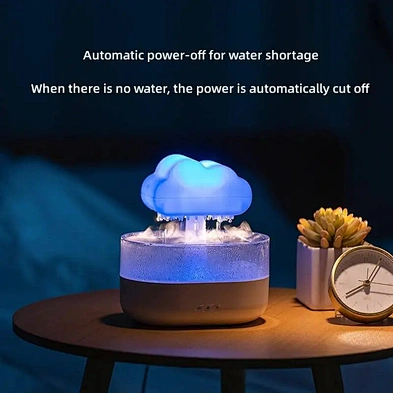 2023 new unique product Creative Colorful Light Rain Fragrance Desktop Office Fragrance Cloud Rain Cloud Humidifier diffuser